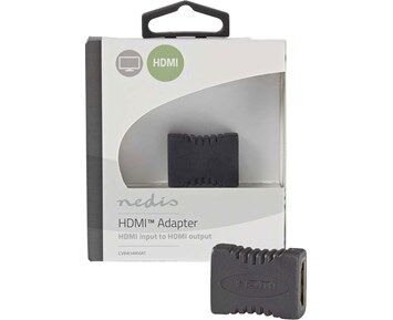 Nedis HDMI Adapter med Ethernet - Antrasitt Nedis HDMI Adapter med Ethernet - Antrasitt