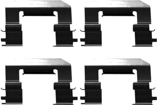 Monteringssett bremseklosser HELLA 8DZ 355 206 341