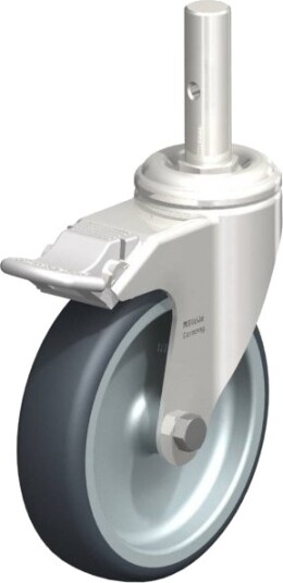 Blickle 856401 Lkrxa-Tpa 126G-Fi-Zax51 Styrehjul Med Brems Hjuldiameter 125 Mm Bæreevne (Maks.) 120 Kg 1 Stk