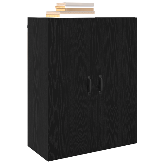 Hengende skap Svart eik 69.5 x 34 x 90 cm Konstruert tre