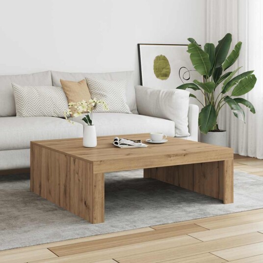 Salongbord artisan eik 100x100x35 cm konstruert tre 8721158440389 Salongbord artisan eik 100x100x35 cm konstruert tre 8721158440389