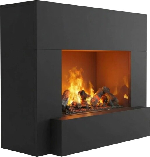 Glow Fire Hauptmann Omc 600 - Sort (HYB-50-103BK-logset600)