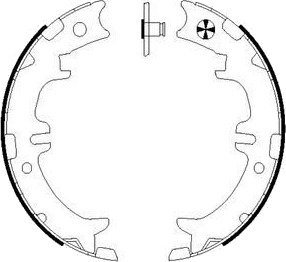 PAGID H9615N Bremseskosett, håndbrems PAGID H9615N Bremseskosett, håndbrems