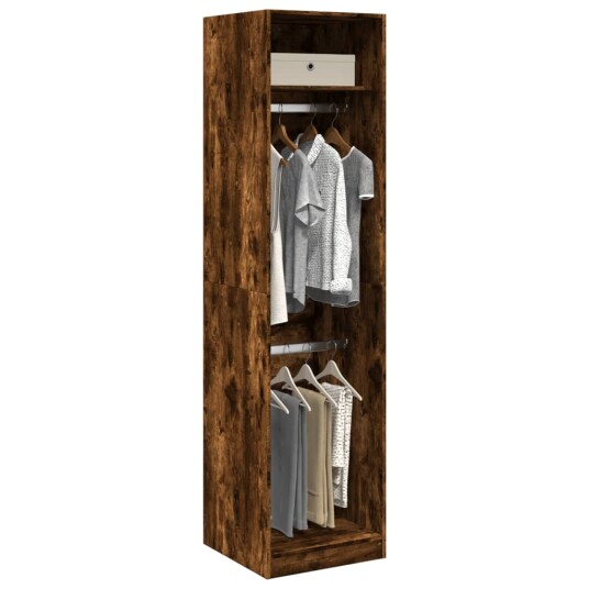 Garderobe røkt eik 50x50x200 cm konstruert tre