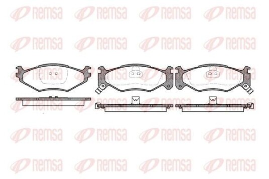 Bremseklosser REMSA 0483.02 Bremseklosser REMSA 0483.02