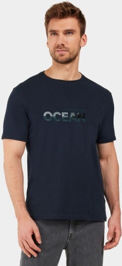 Didriksons Harald T shirt Ocean Dark Night Blue