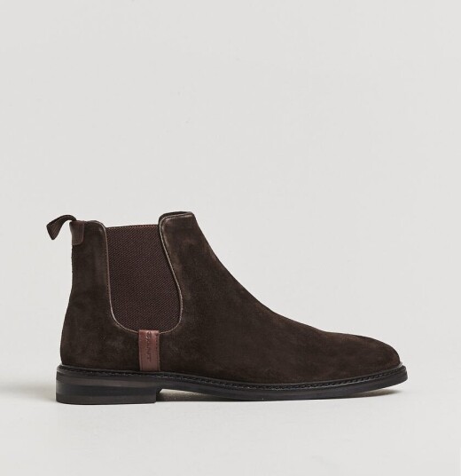 Gant Bidford Suede Chelsea Boot Dark Brown