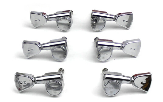 Graph Tech Prn-2341-G0 Ratio Electric Guitar Machine Heads 3+3 - Gull