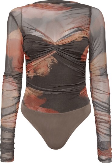Bardot Althea Mesh Bodysuit - EARTH RED - 34