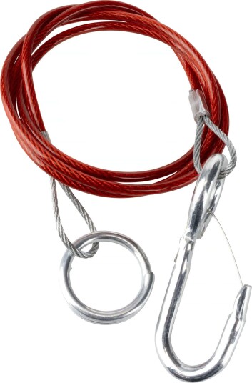 CJ 547231 Stålwire med ring og krok, universal, 1000 mm, 200 kg, Verksted & bil