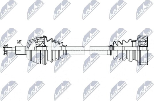 NTY NPW-WW-214 Drivaksel