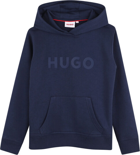 Hugo Kids Hooded Sweatshirt Navy 116
