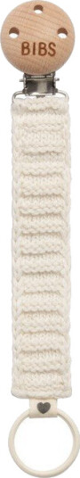 BIBS Pacifier Clip Knitted Ivory