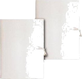 Barbara Mappe I Papp A3 300 G/M² Bundet Hvit Barbara Mappe I Papp A3 300 G/M² Bundet Hvit