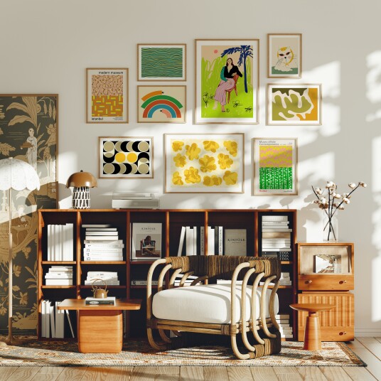 Colorful Modern Gallery Wall Set Plakat Plakat / 70x100cm