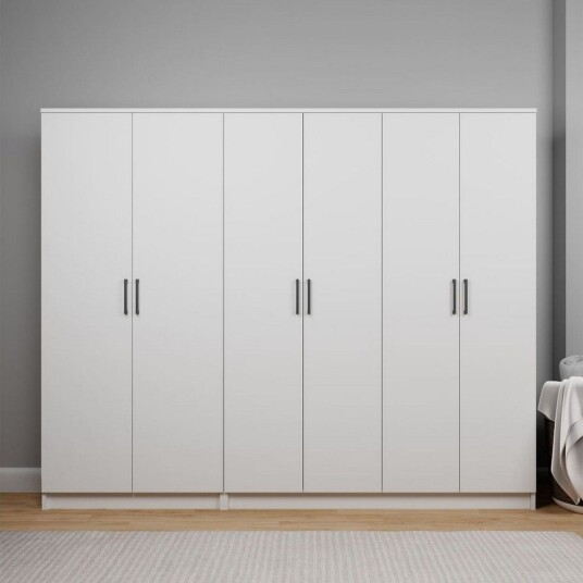 Olera Garderobe 220x180 cm - Hvit