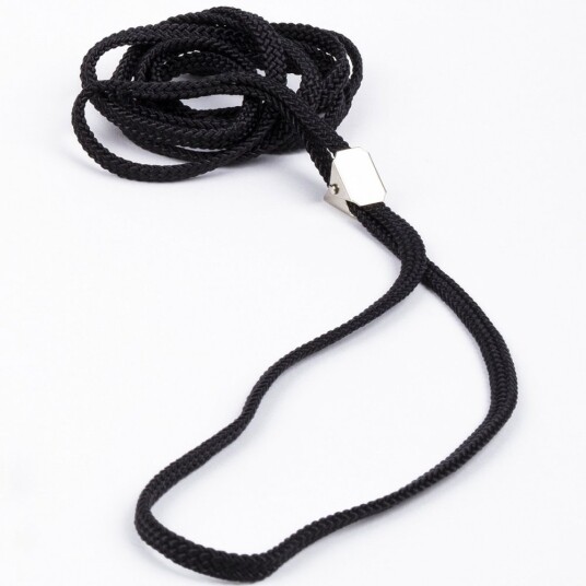 Show Dog Show Lead Flat Med Klips Svart (5 Mm X 120 cm)