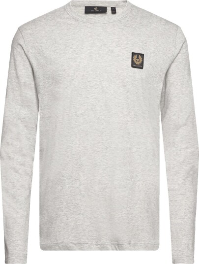 Belstaff Belstaff Long Sleeved T Shirt Sage Green OLD SILVER HEATHER XXL