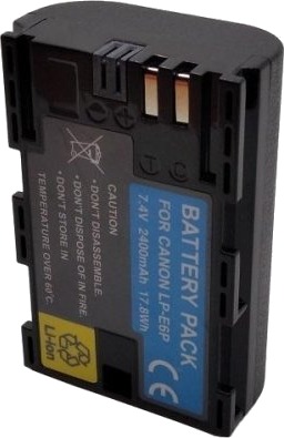 Extra Digital Batteri til Canon, 2400mAh, 7,4 V