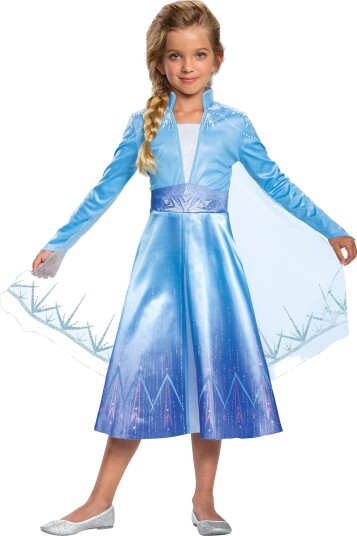 Jakks Pacific Disguise Disney Frost Elsa Travel Deluxe Barn Kostyme X-Small 129989M-EU-6