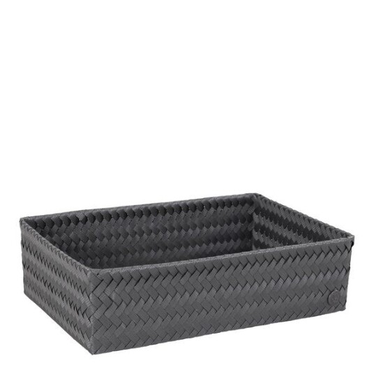 Handed By Fit stor oppbevaringskurv 36x24x10 cm dark grey Handed By Fit stor oppbevaringskurv 36x24x10 cm dark grey