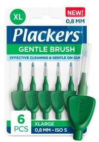 Plackers Gentle Brush mellomromsbørster 0,8mm XL 6 stk