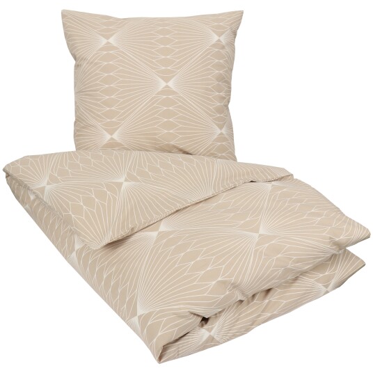 Borg Living Sengetøy - 100% bomull - Diamond sand - 150x210 cm - Borg Living