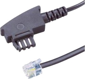 Basetech Bt-1602127 6 M Tae-F Rj-11 Hankjønn Hankjønn Svart