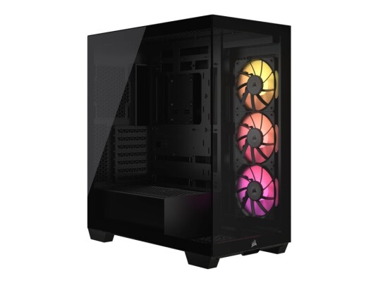 Corsair iCUE LINK 3500X RGB Midi Tower Kabinett med Herdet Glass - Svart