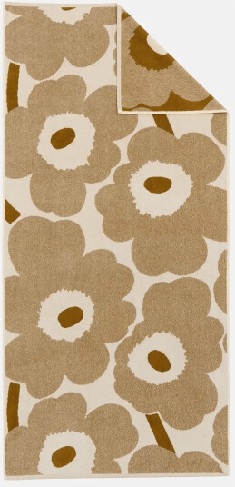 Marimekko Home Unikko Bath Towel 70X150Cm   Cream   70X150