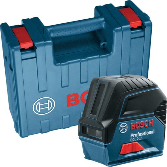 Bosch Kombilaser Gcl 2-15 Professional I Transportkoffert Med 3 Batterier (Aa), Dreibar Holder Bosch Kombilaser Gcl 2-15 Professional I Transportkoffert Med 3 Batterier (Aa), Dreibar Holder