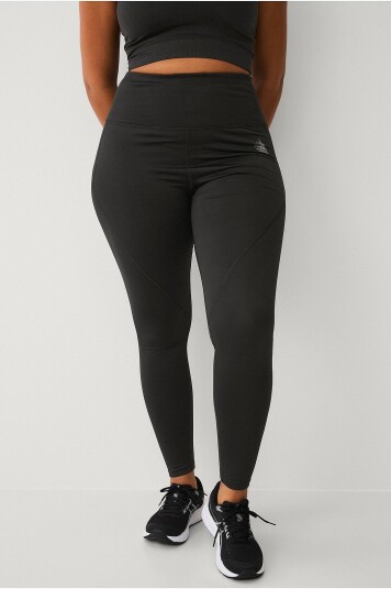 Zizzi - Treningstights aTayla Long Fleece Tight - Svart