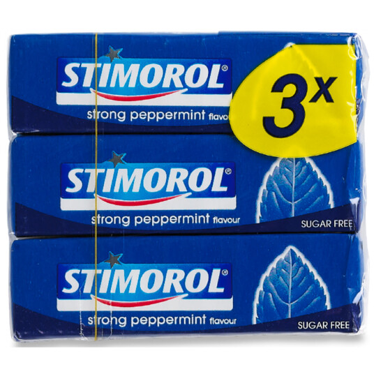 Stimorol Strong Peppermint Tyggegummi - 3-pk.