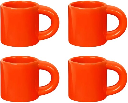 Hem Bronto espressokopp 10 cl 4-pakning Orange
