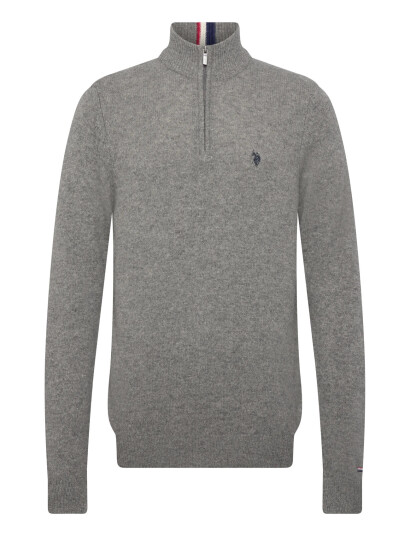 U.S. Polo Assn. Kevin Reg Lw Hz Uspa M Knit - Grey - XXL