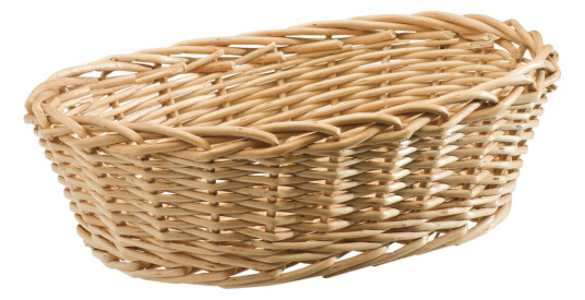 PULSIVA Flettet kurv Tenore ovalt; 25x18.5x8.5 cm (LxBxH); Natur; Oval