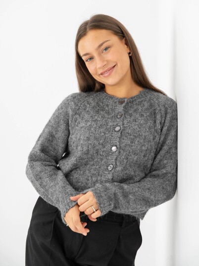 Ichi Belablue Cardigan Grå XXL