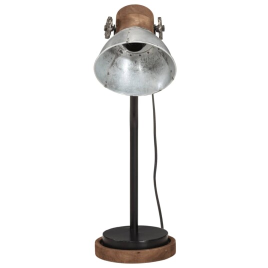  Skrivebordslampe 25 W vintage sølv 18x18x60 cm E27