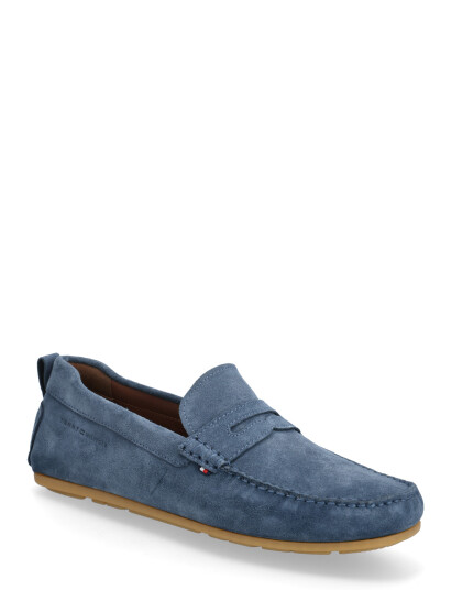 Tommy Hilfiger Core Hilfiegr Suede Driver - Blue - 43
