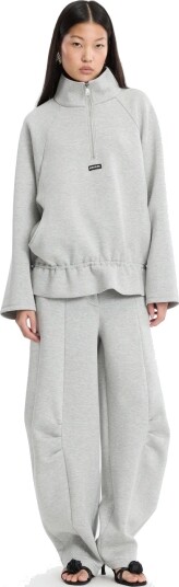 ROTATE Scuba Half Zip Jacket   Grey   S