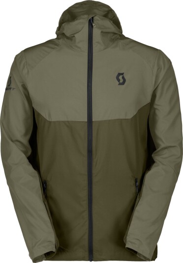 SCOTT Explorair Light Windbreaker sykkeljakke hay green/fir green herre