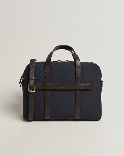 Mismo M/S Endeavour Briefcase Navy/Dark Brown