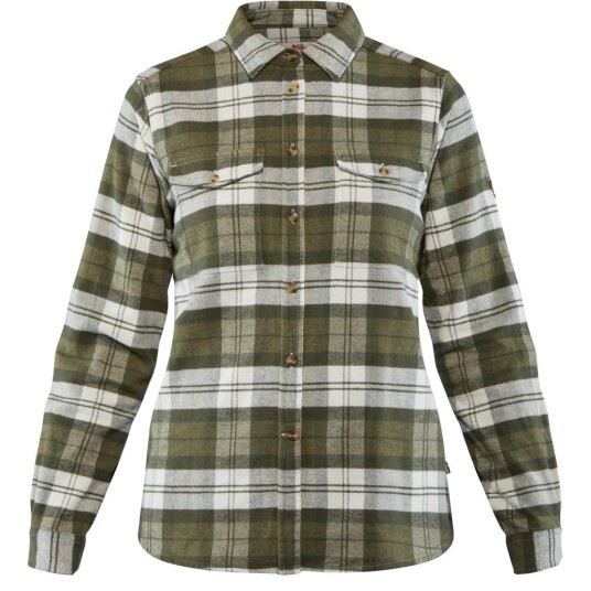 Fjellreven Övik Heavy Flannel Shirt W Dame, 620 Green, S
