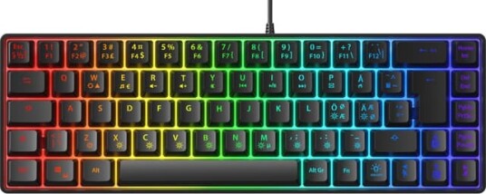 Next MX6 mini 65 RGB membran gamingtastatur sort
