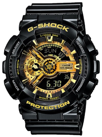 Casio Herreklokke GA 110GB 1AER G Shock Gull/Resinplast Ø51.2 mm