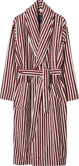 Lexington Quinn Unisex morgenkåpe med hette i bomullsblanding Rød
