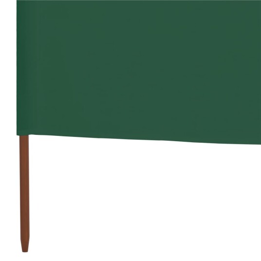 vidaXL Vindskjerm 9 paneler stoff 1200x80 cm grønn
