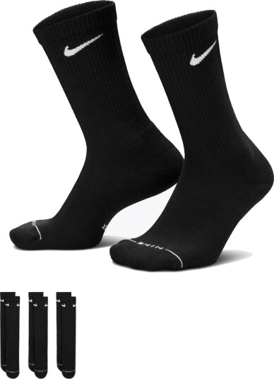 Nike Everyday Elevated Crew Socks 3-pack Sort M