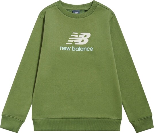 New Balance Collegegenser Stablet Logo Oregano New Balance 12 13 år 152 158 Collegegenser Grønn