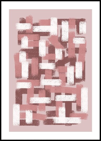 Blush Grid Plakat Plakat / 100x150cm Blush Grid Plakat Plakat / 100x150cm